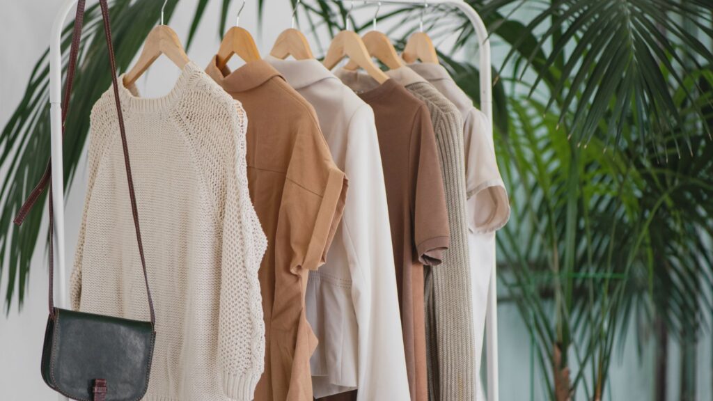 green fashion brand sustainable clothing and eco friendly fabric concept